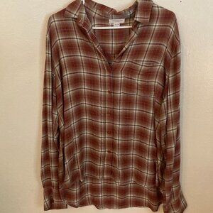 BeachLunchLounge Women's Flannel XL Top